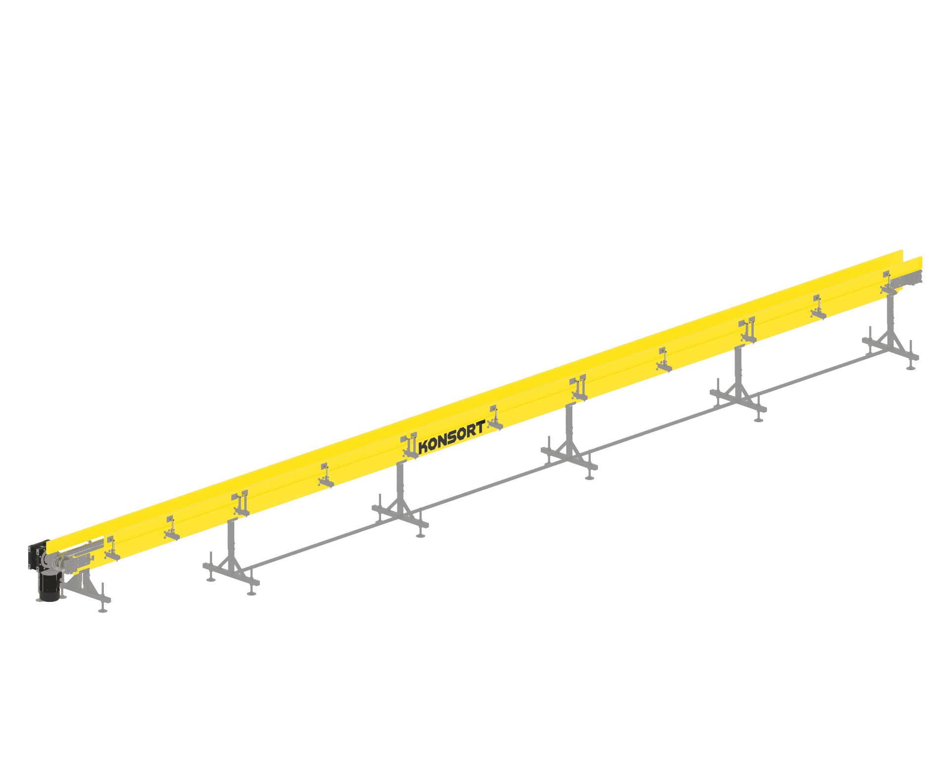 Inclined chain conveyor