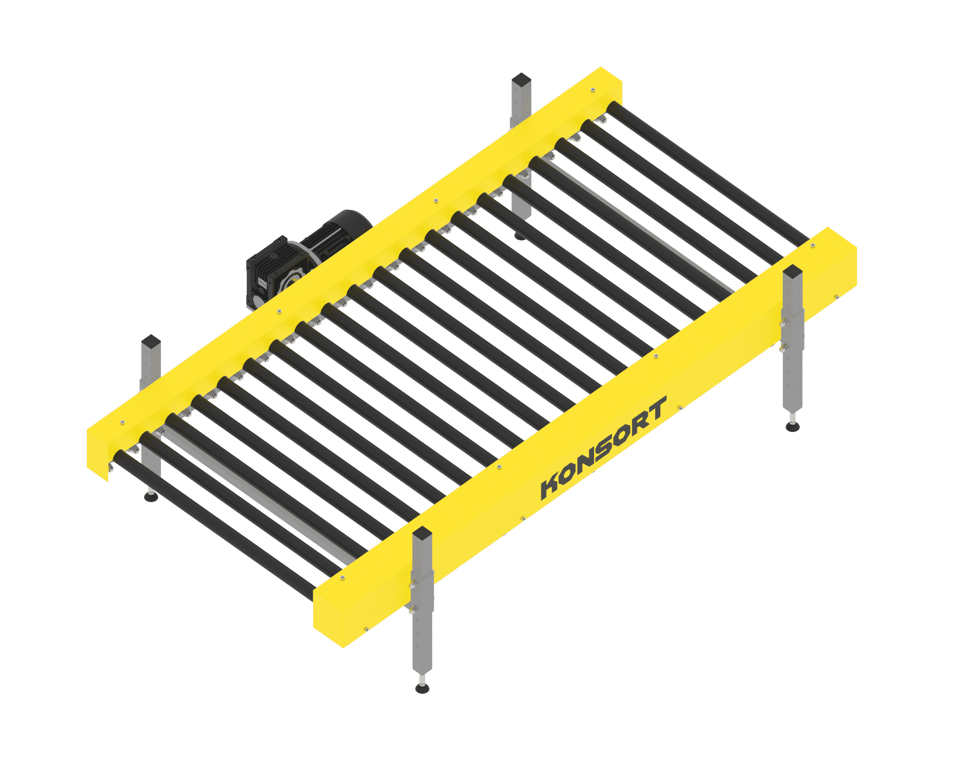 Drive roller conveyor universal (roller conveyor) 4m