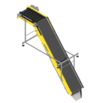 L-shaped conveyor