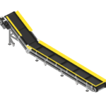 L-shaped conveyor