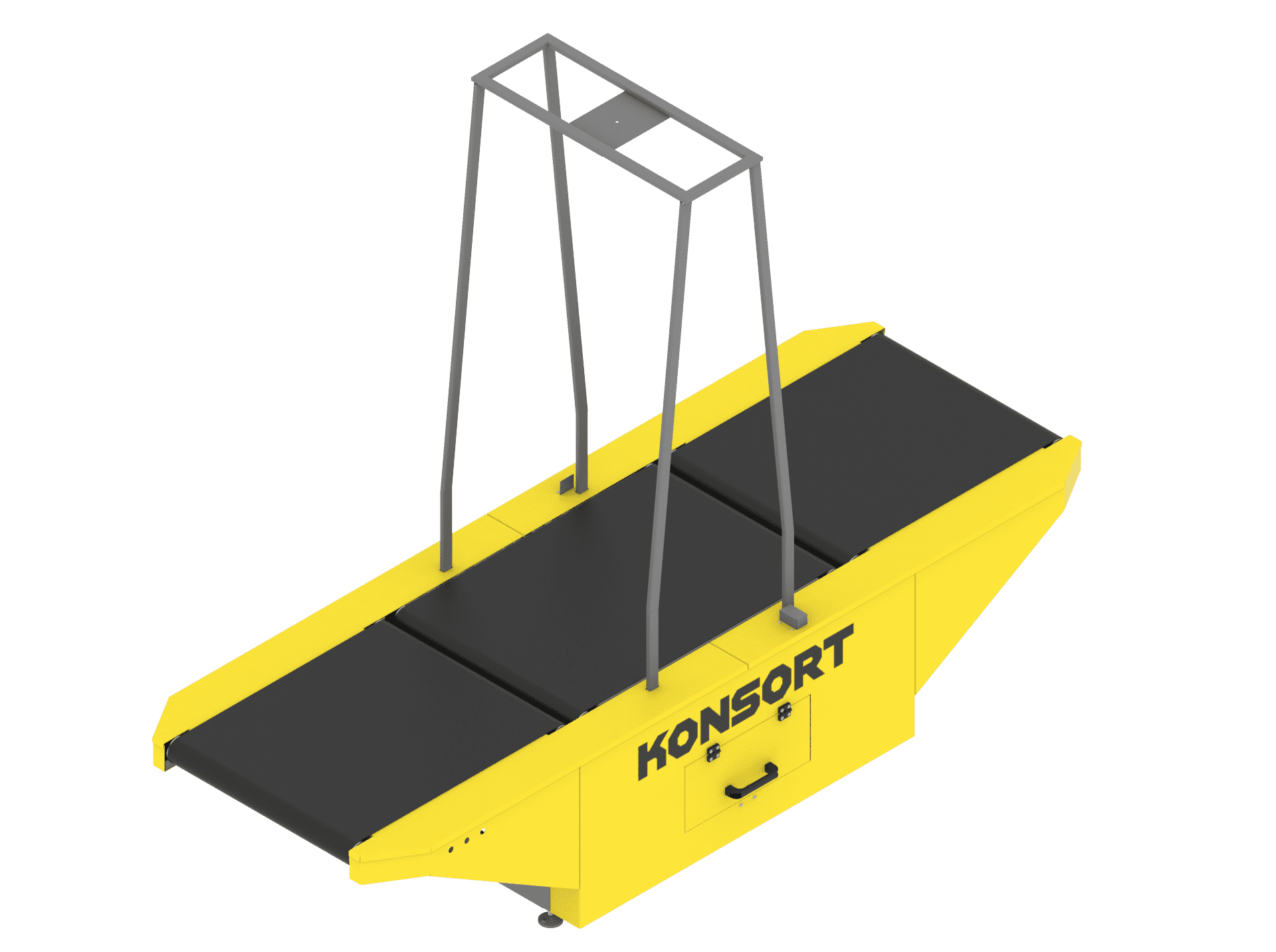 Belt conveyor for dynamic weighing
