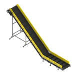 L-shaped conveyor