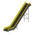 L-shaped conveyor