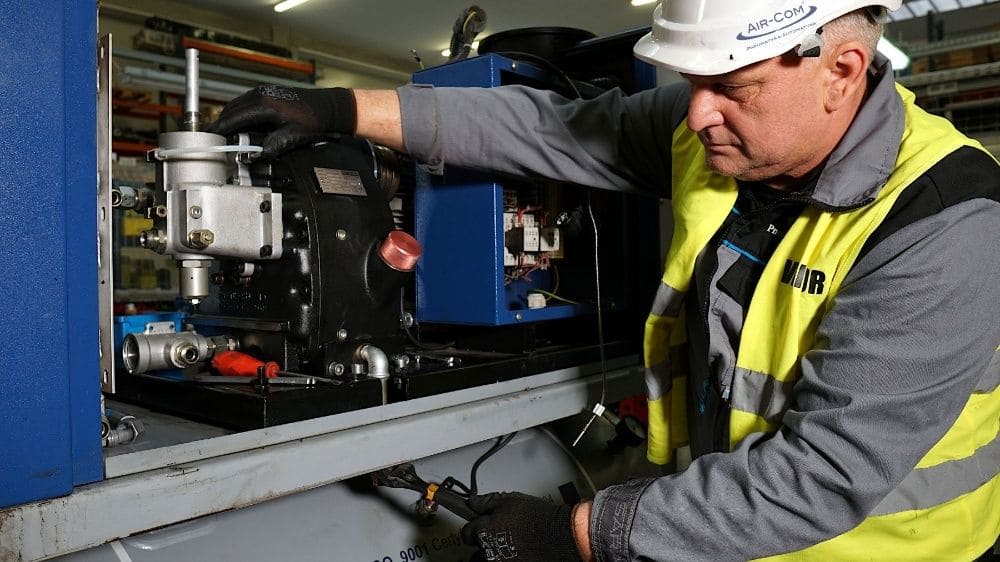 Repair and maintenance of air compressors