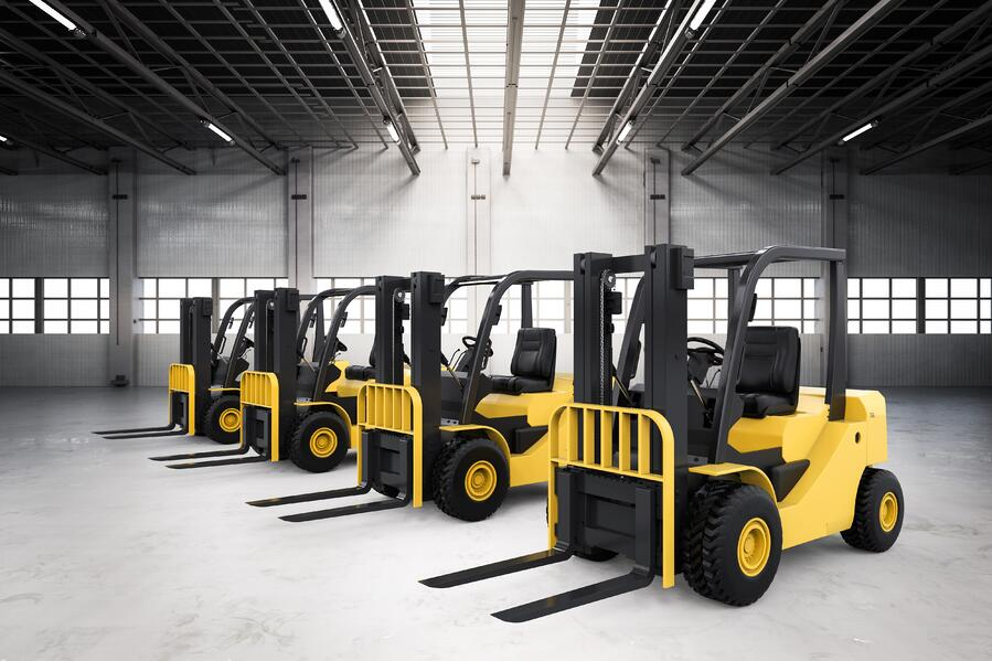 Rental of forklifts and warehouse equipment