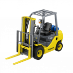 Wózek widłowy z silnikiem Diesla Toyota 62-8-FD25 do magazynu