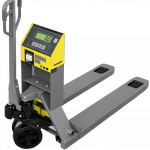 Wózek paletowy z wagą ZEUS WPE MW6 do magazynu