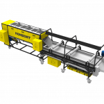 Конвейерная линия мойки и частичного осушения овощей
