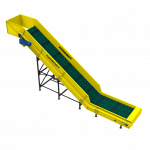 L-образный ленточно-цепной конвейер